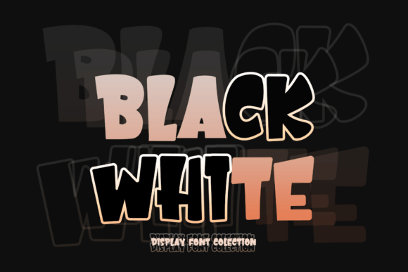 Black White Font: A Playful Typeface for Vibrant Design