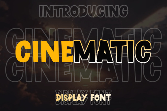 Discover the Cinematic Font for Playful Design Projects