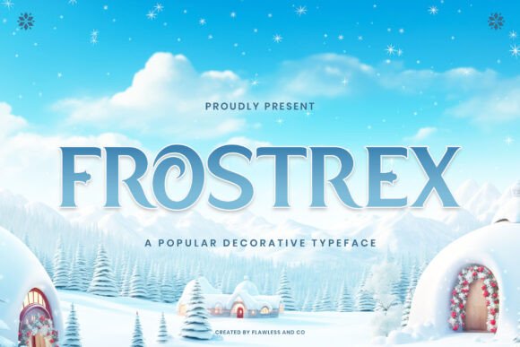 Frostrex: A Magical Display Font for Fantasy Design