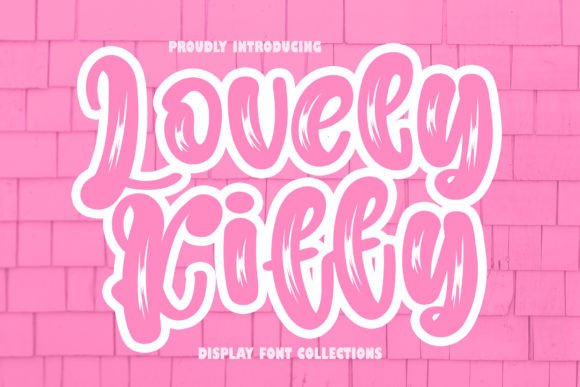 Lovely Kitty: A Playful Nostalgic Display Font for Modern Design