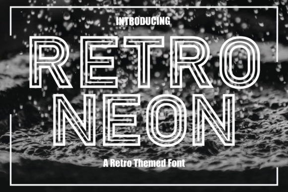 Retro Neon Font: A Sharp Display Typeface for Modern Design