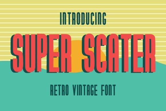Superscater Regular: A Retro Font for Modern Design